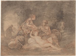 Lot a jeho dcery, 1756. od Antoine Pesne