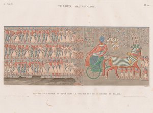 Popis Egypta: Théby. Medynet-Abou, sv. II, Pl. 12 od Antoine Phelippeaux