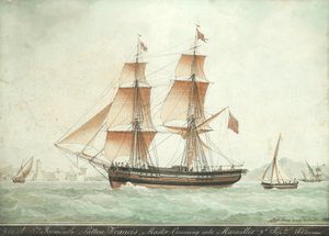 Lasička přijíždí do Marseille, 9. září 1823