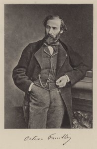 Octave Feuillet , francouzský romanopisec a dramatik (čb foto) od Antoine Samuel Adam Salomon