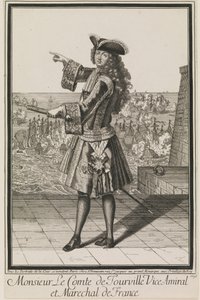 Monsieur Le Comte de Tourville Viceadmirál a francouzský maršál od Antoine Trouvain