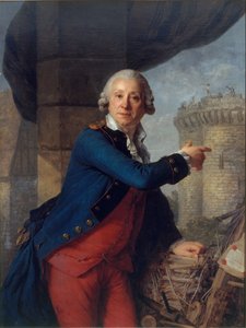 Portrét Henriho Maserse de Latude 1725-1805.