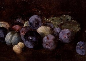 Zátiší švestek, 1874