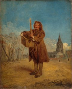 Savoyard se svištěm, známým také jako „Hromnice“ od Jean Antoine Watteau