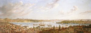 Pohled na Konstantinopol s výhledem na Bospor, 1770