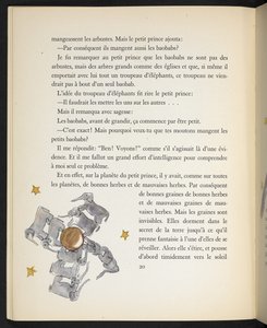 Sloni, ilustrace z knihy Malý princ, Antoine de Saint-Exupéry
