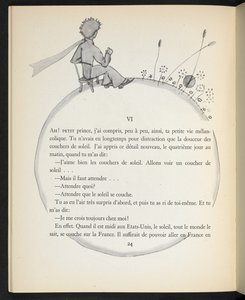 Ilustrace z knihy "Malý princ", Antoine de Saint-Exupéry
