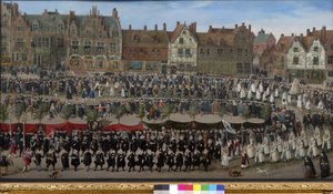 Průvod dívek Sablonových v Bruselu, kolem roku 1635