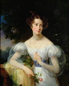 Portrét Hortense Ballu, budoucí Madame Alphonse Jacob-Desmalter, kolem 1832-37