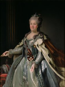 Portrét Kateřiny II. (1729-96) od Anton Albertrandi