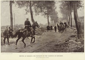 Setkání Bismarcka a Napoleona na hrázi Donchery od Anton Alexander von Werner