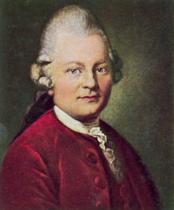 Gotthold Ephraim Lessing, německý dramatik a filozof (barevná litografie) od Anton Graff