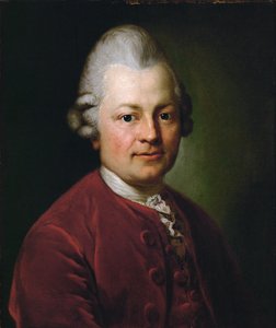 Gotthold Ephraim Lessing, německý básník (olej na plátně)