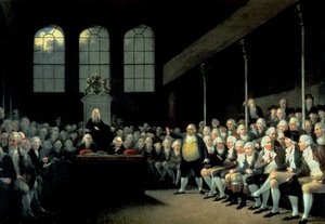Charles James Fox (1749-1806) projev v Dolní sněmovně během Pittova ministerstva