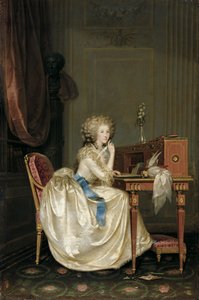 Portrét Marie Louise Savojské 1749-1792, princezny z Lamballe