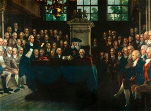 „William Pitt, mladší, oslovování Commons“, 1793, 1947.