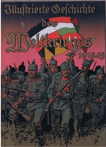 Návrh přední obálky, z hospody Ilustrované dějiny světové války 1914-1915. od Union Berlagsefellfchaft, 1922 sv. 3 od Anton Hoffmann