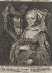 Saint Pepin I a jeho dcera, Saint Begga, 1732.