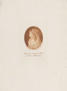 Portrét Kathariny Josephy Ritterové, rozené Baumannové 11763-1849, c. 1800. od Anton Karcher
