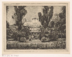 Zadní část paláce Huis ten Bosch v Haagu od Anton L. Koster