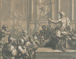 Svatý Jan Evangelista káže v chrámu, 1724.