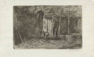 Bouda na seno od Anton Mauve