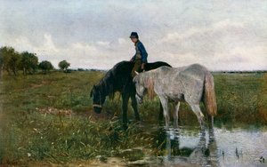 Napájení koní, 1871, 1912. od Anton Mauve