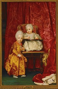 Arcivévoda Ferdinand a arcivévodkyně Marie Anna Rakouská ... (malba na plátně) od Anton Raphael Mengs