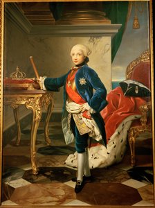 Ferdinand IV., král neapolský a dvousicilský, malováno (malba na plátně) od Anton Raphael Mengs