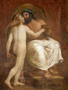 Jupiter Kissing Ganymede, Anton Raphael Mengs od Anton Raphael Mengs