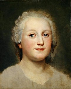 Portrétní studie dámy (olej na plátně na olověném plechu) od Anton Raphael Mengs