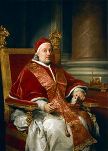 Portrét papeže Klementa XIII Rezzonico, Anton Raphael Mengs od Anton Raphael Mengs