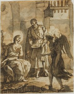Svatý Petr navštívil svatou Agátu ve vězení a uzdravil její rány od Anton Raphael Mengs