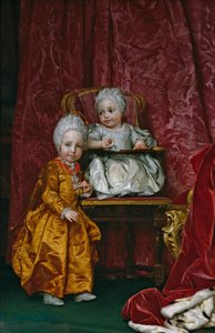 Španělština:  Arcivévoda Ferdinand a arcivévodkyně Marie Anna Rakouská od Anton Raphael Mengs