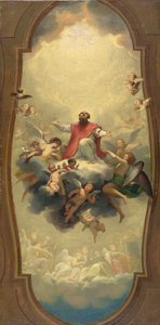 St. Eusebius přenesený do nebe, kolem roku 1757 (olej na plátně) od Anton Raphael Mengs