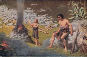 Kain a Abel, z Hulberts Story of the Bible vydané The John Winston Company, 1932