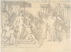 Singers Contest on the Wartburg, c. 1853. od Anton Romako