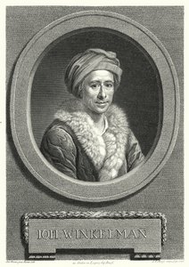 Johann Joachim Winckelmann , německý historik umění a archeolog (rytina) od Anton von (after) Maron