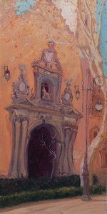 Granada Door, 2016 (olej na plátně) od Antonia Myatt