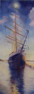 Tenacious in Antigua Bay, 2008 (öljy kankaalle) od Antonia Myatt