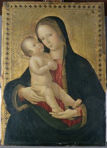 Madonna a dítě, kolem 1480-85 (tempera na topolovém dřevě)