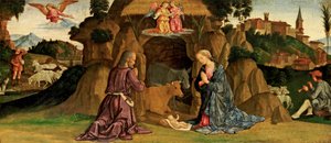 Narození Páně, 80. léta 14. století (tempera na dřevě) od Antoniazzo Romano