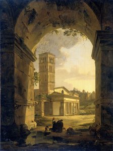 San Giorgio ve Velabro v Římě od Antonie Sminck Pitloo