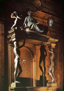 Sochy dvou nahých mužů bez kůže, známých jako gli spellati (ty stažené z kůže), anatomické divadlo od Antonio (d.1663) Paolucci