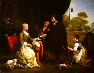 Dvojice žánrových témat (malba) od Antonio Amorosi