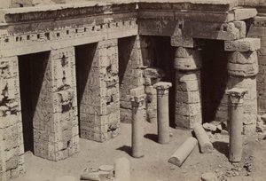 Medinet Habu: Koptský kostel v centru chrámu Ramses III