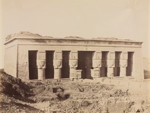 Chrám Dendera, c. 70. - 80. léta 19. století. od Antonio Beato