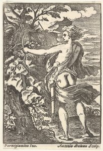 Callisto lov s nataženým lukem, podle Parmigianina, 1720-1740. od Antonio Belemo