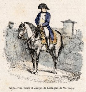 Napoleon Bonaparte v Itálii navštíví bojiště Marengo od Antonio Bonamore