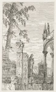 Pohledy: Fragmenty sochařství, 1735-1746. od Giovanni Antonio Canal